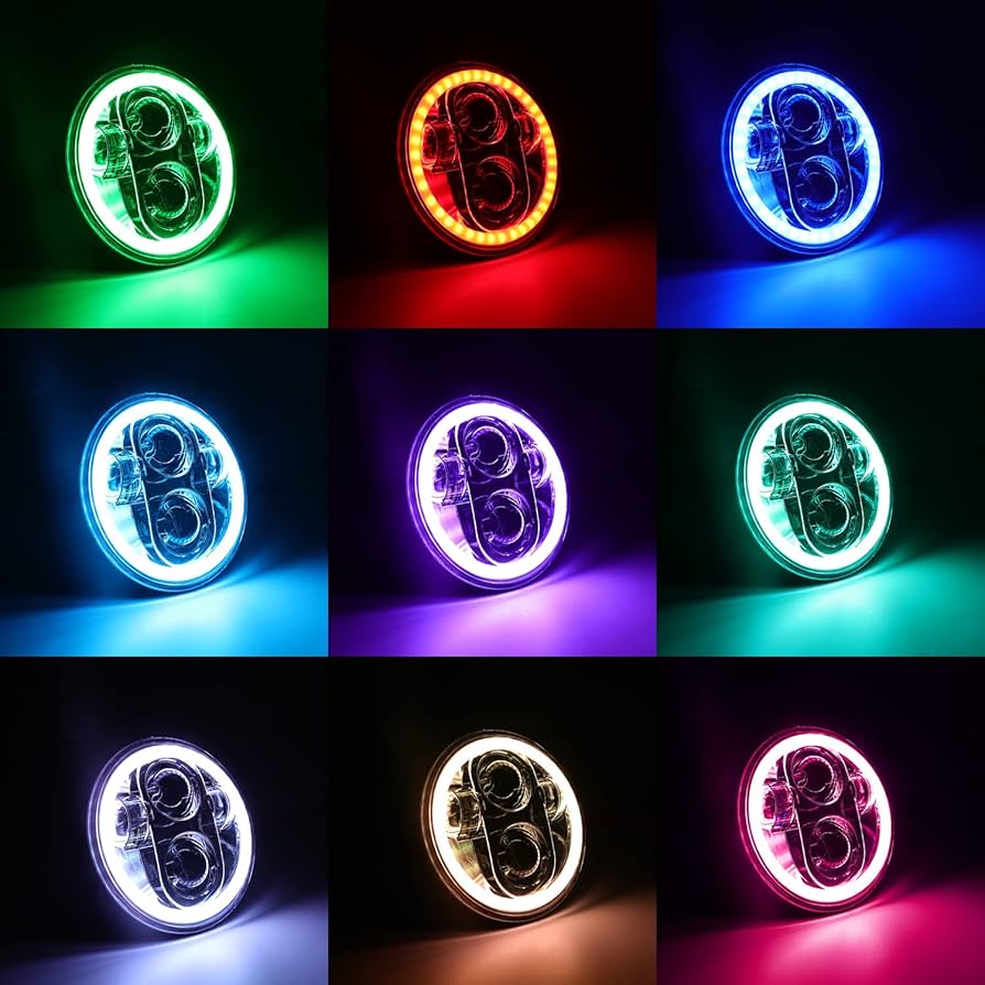 Amazon.com: SUNPIE 5-3/4 5.75 Inch RGBW Head light